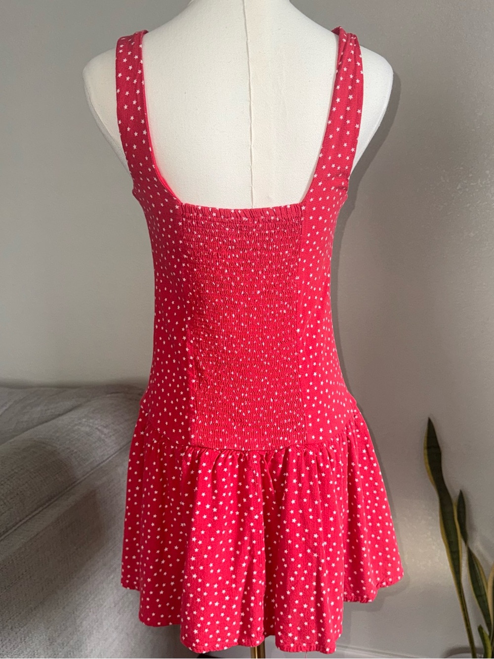 Wild Fable Dress Small Red White Star Summer Vacation Sleeveless Stars Mini S - Picture 4 of 8